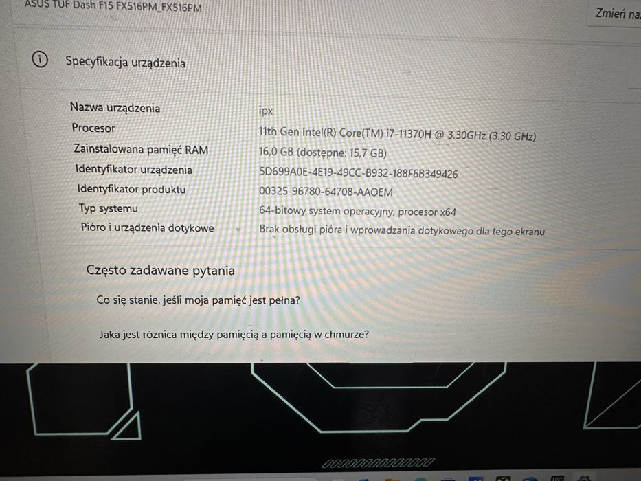 Asus tuf f15 i7 gaming