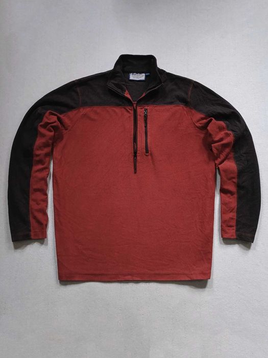 Mountain Warehouse Men's Argyle Fleece Zip Neck Dark Grey/Red