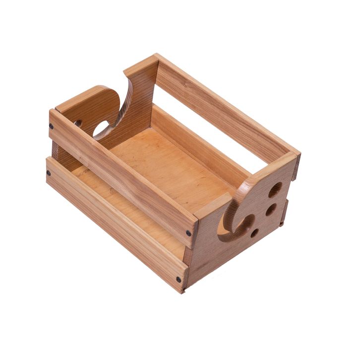 Клубочниця для в'язання ПРЯМОКУТНА розбірна 240 * 176 * 120 мм СВІТЛА