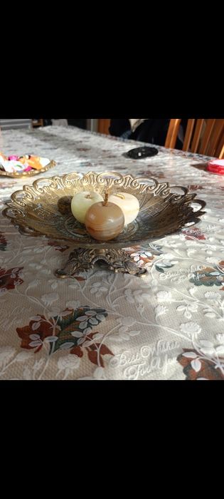 Фруктовниця цукерниця латунь  бронза .