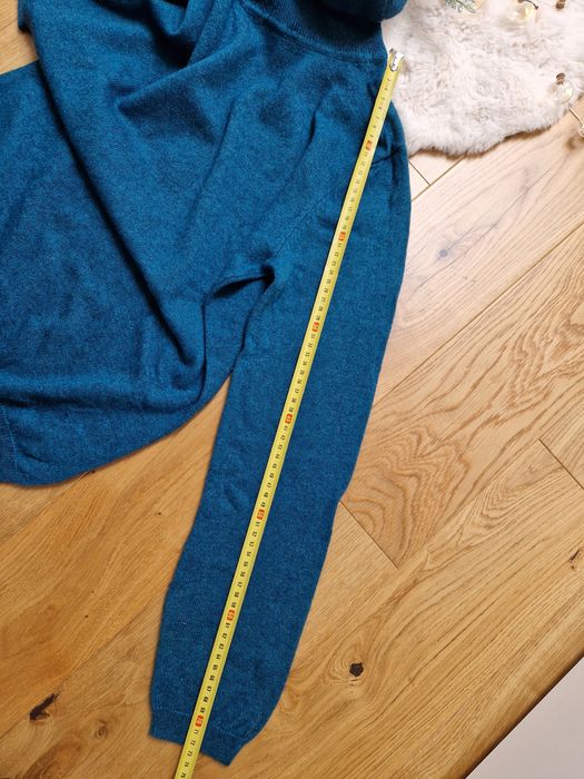 Sweter Golf Wełna Merino + Kaszmir WollOvers M 38 10 Turkus Sweater Wo