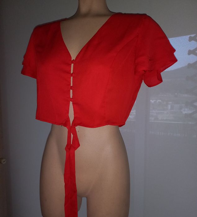 Túnica/ Top vermelho