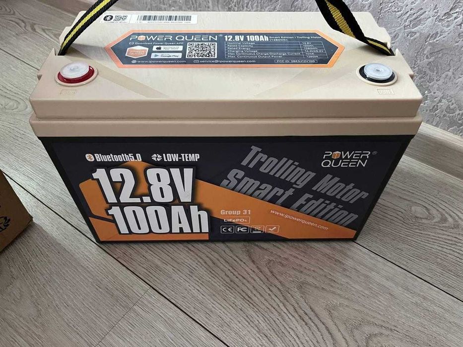 Акумулятор LiFePO4 12V 100Ah Power Queen Smart Bluetooth LOW-TEMP