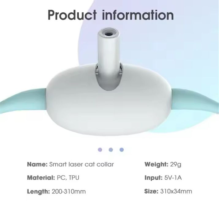 Интерактивная смарт игрушка, ошейник со встроенным лазером  для кошек