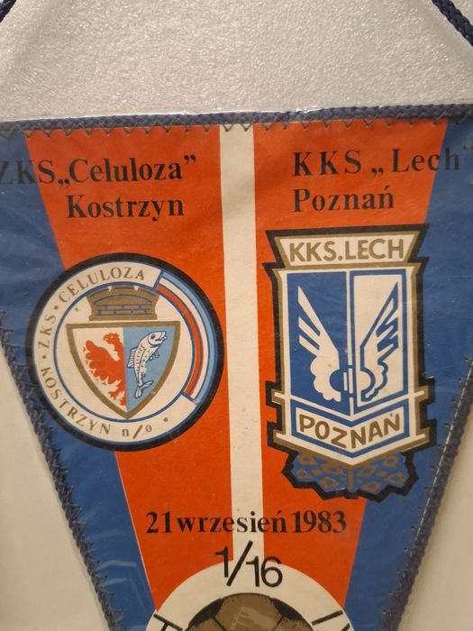 Proporczyk Lech Poznań 1/16 PP 21.09.1983