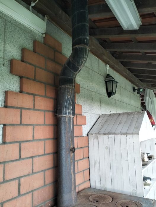 Fogão e forno a lenha em ferro fundido