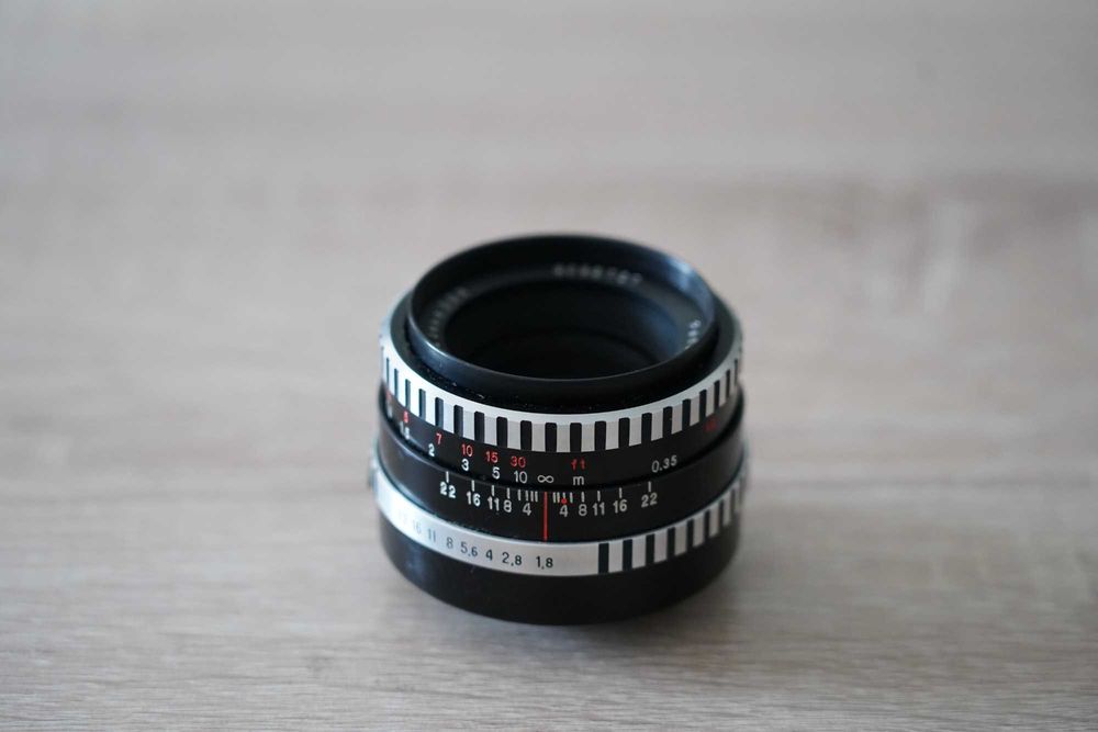 Carl Zeiss Pancolar 50 mm f/1.8 zebra obiektyw M42