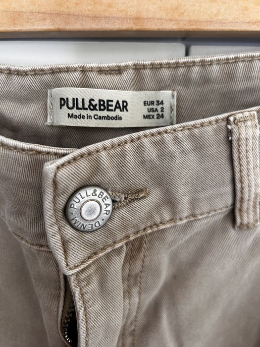 Calças cargo com bolsos, 34, Pull & Bear