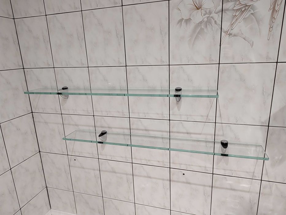 Półki szklane - grube szkło