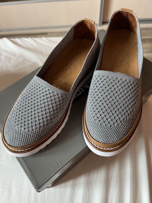Półbuty szare venezia rozm.36 z metką