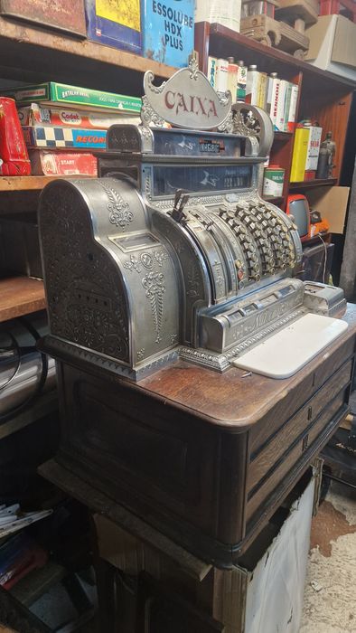 Máquina Registradora Antiga National – Peça Rara de Cole