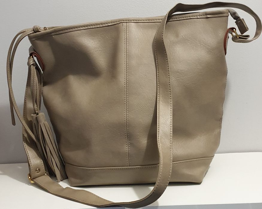 Torba listonoszka beżowa nowa