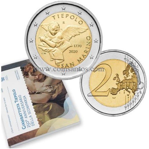 Moedas San Marino 2€ 2021 22/23 Tiepolo e Albrecht Dürer