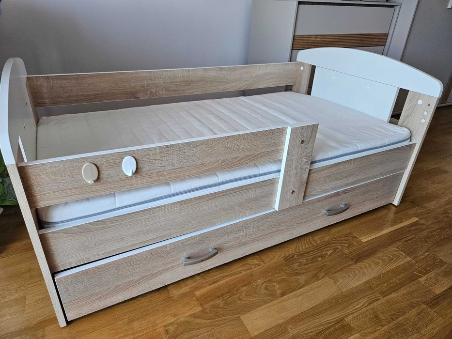 Łóżko dziecięce Filip 140x80 | Szuflada | Stelaż Flex | Statek BDB