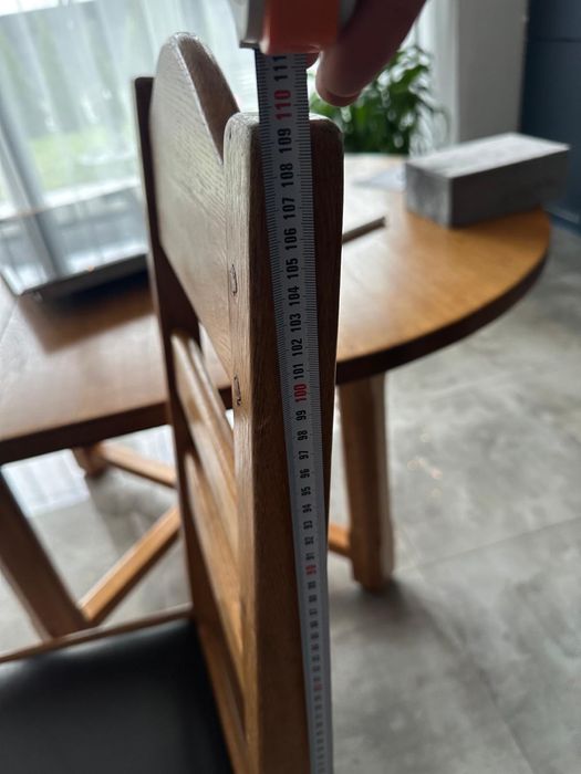 Stół dębowy Ludwik rozkładany + 6 krzeseł | Lite drewno