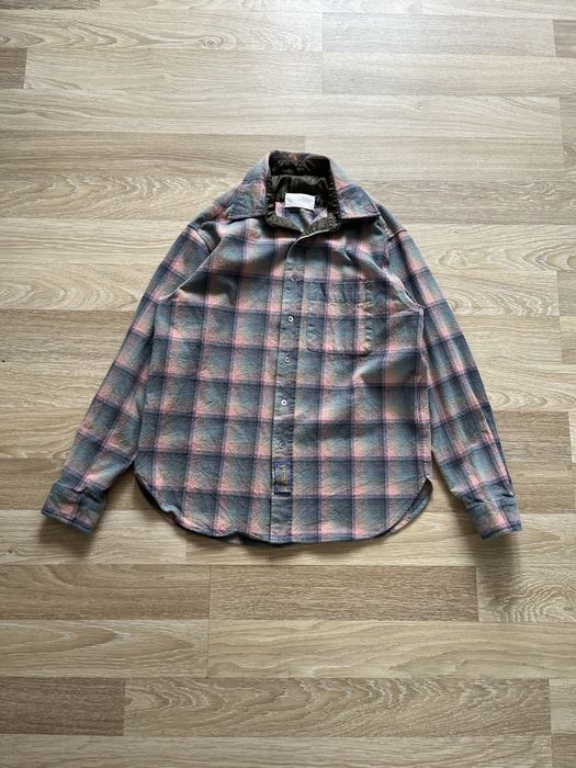 MAISON MARGIELA PENDLETON RARE AW 2021 flannel shirt opium archive y2k westwood runway ann japan фланелева сорочка рубашка овершорт