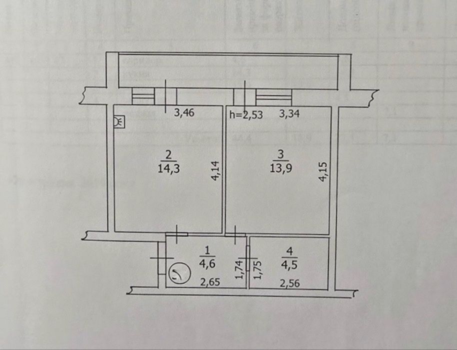 Продаж квартири 1кім. ЖК Лелека( індивідуальне опалення)