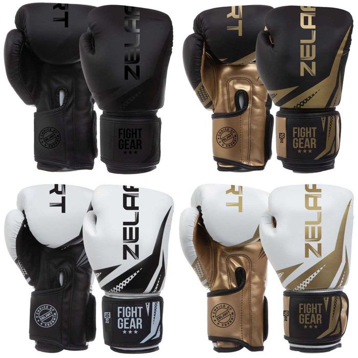 venum zelart рукавички для боксу перчатки боксерские 8 10 12 14 чорні