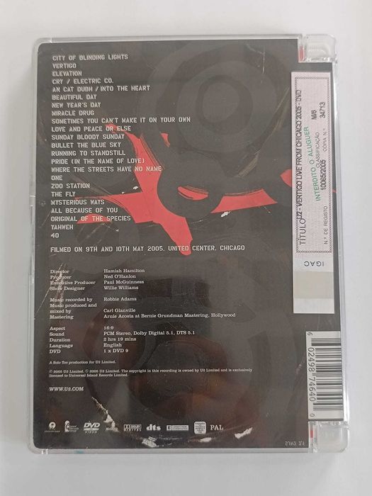 Dvd U2 Vertigo 2005