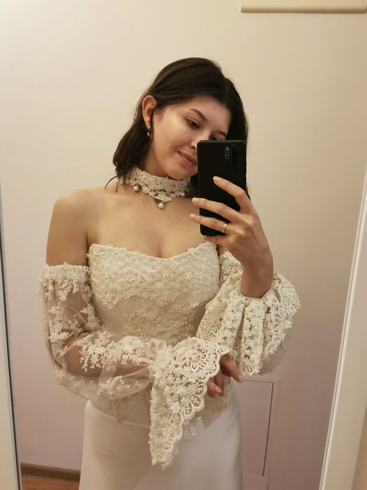 Ślubna sukienka M/L rozmiar