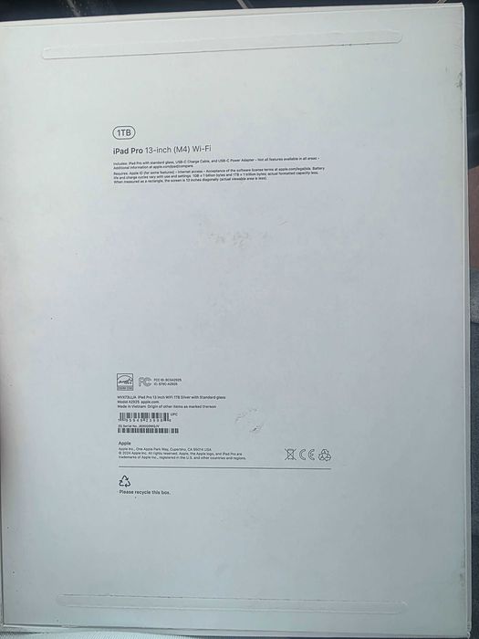 Ipad 13 pro 4m 1TB