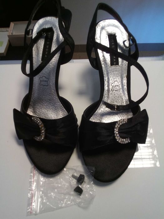 buty damskie wizytowe na wesele, sylwestra r. 36 czarne