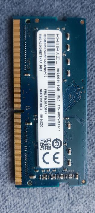 Pamięć ram do laptopa DDR 4 2x8gb 2666MHz cl 19