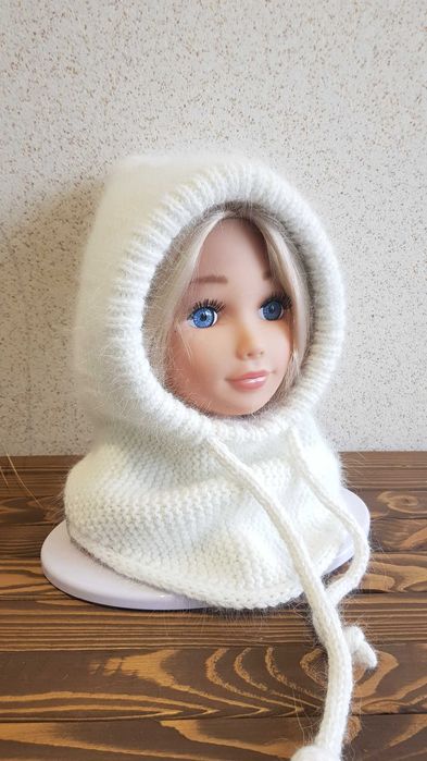 Капор - капюшон теплый ручная работа