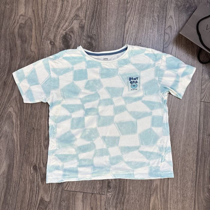 T-shirt bluzka sinsay 140 biała błękitna chłopięca