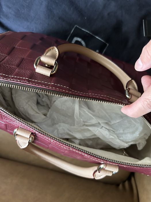 Mala nova grande Purificacion Garcia com etiqueta bordeaux com dustbag