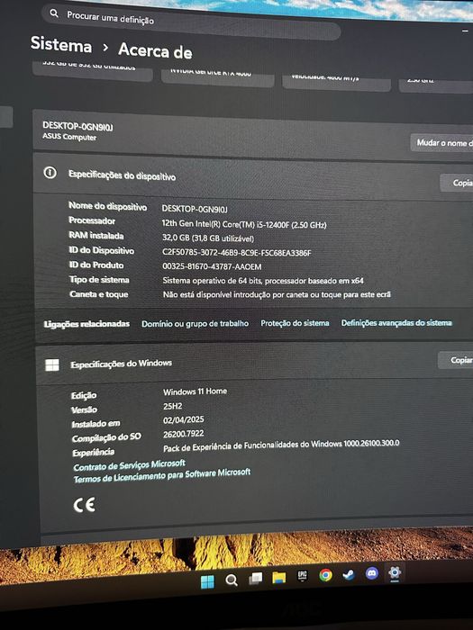 Desktop gaming + acessorios