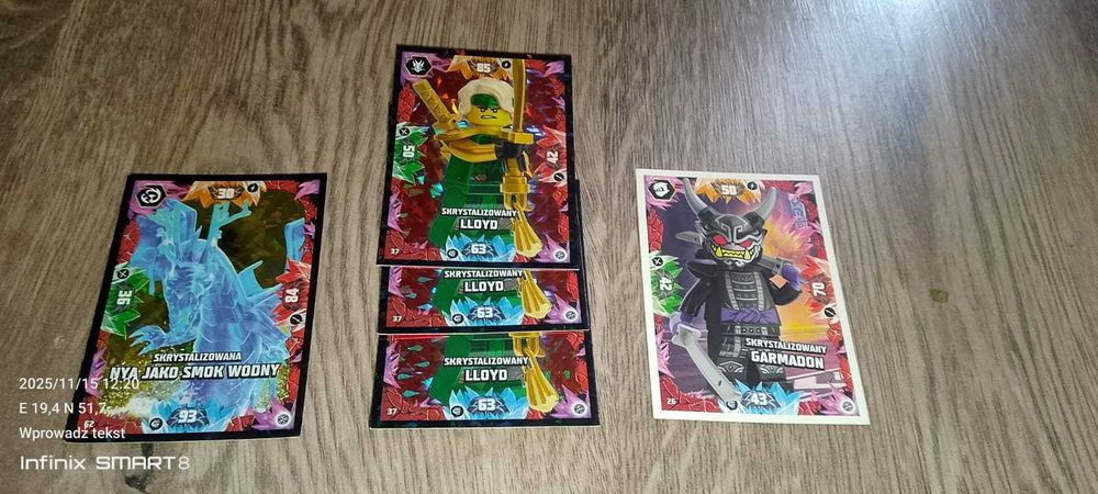 lego ninjago karty seria nr 8