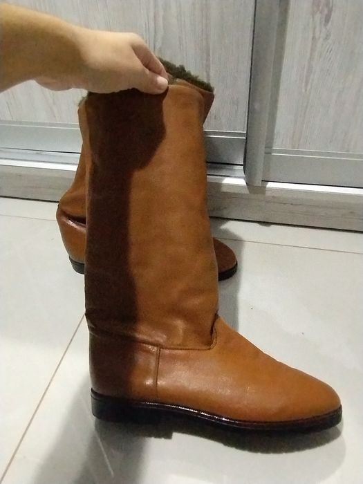 Шкіряні чоботи,труби