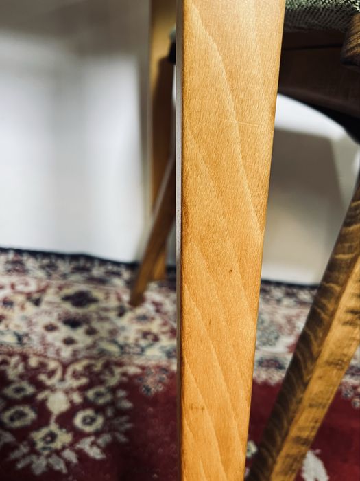 Stół PRL space age Jirak dla Drevnoimpregna Czechy buk mat lata 60