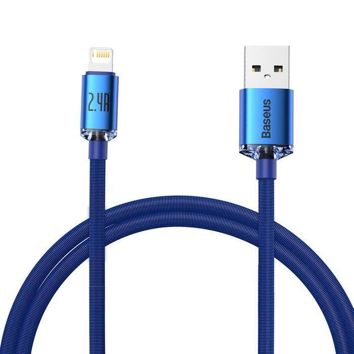 Baseus kabel przewód USB Typ A - Lightning 2,4A 1,2m niebieski