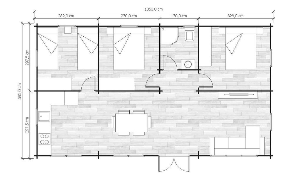 Bungalow de Madeira - Modelo TEIDE de 62m2