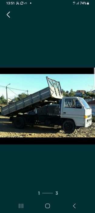 Aluguer de camião grua, carrinha basculante e mini giratória