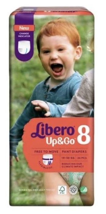 Підгузки-трусики  Libero Up&Go 8.