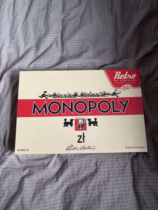 Nowa zafoliowana gra planszowa Monopoly Retro