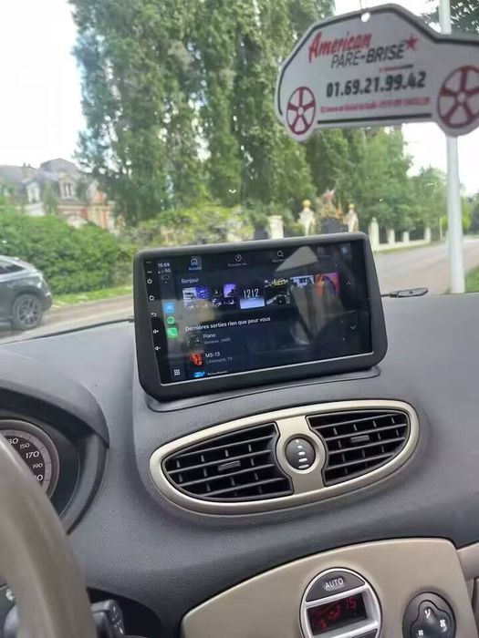 Rádio Android 14  com GPS Renault Clio 3 (Artigo Novo)