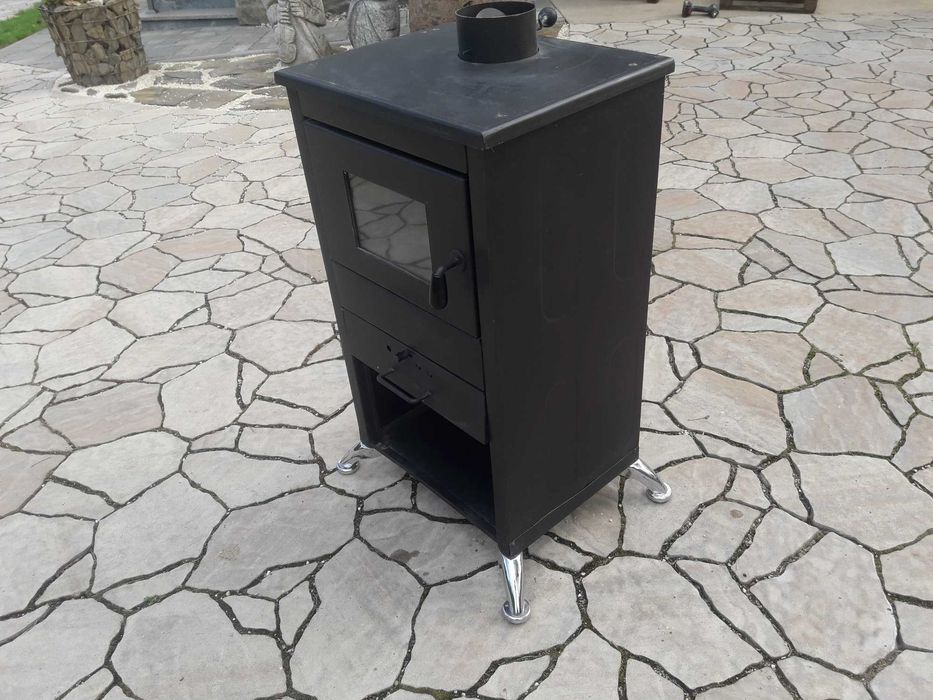 Nowy Stalowy Piec z szamotem 9KW i szyba