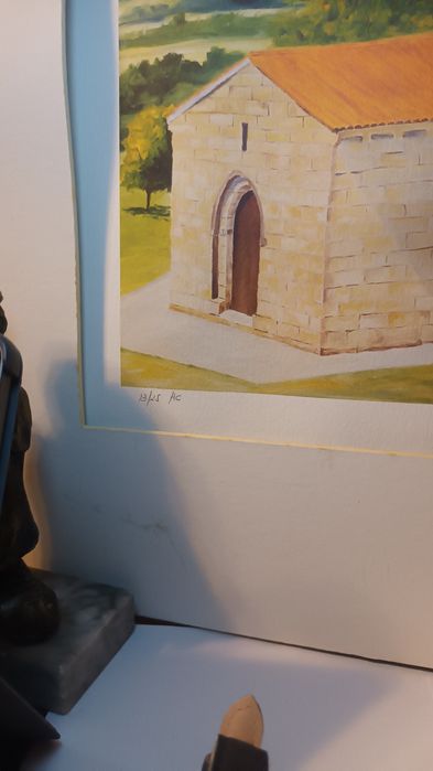 Pintura a óleo de castelo