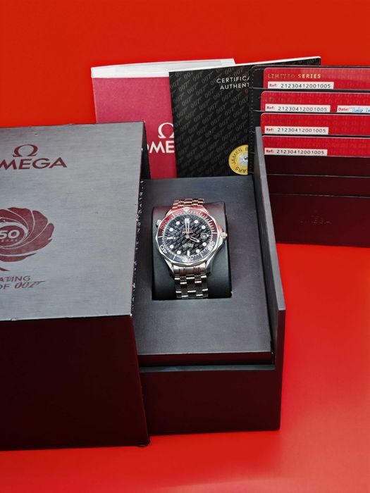 Omega Seamaster James Bond 007 50th Anniversary Limitowany - komplet BDB