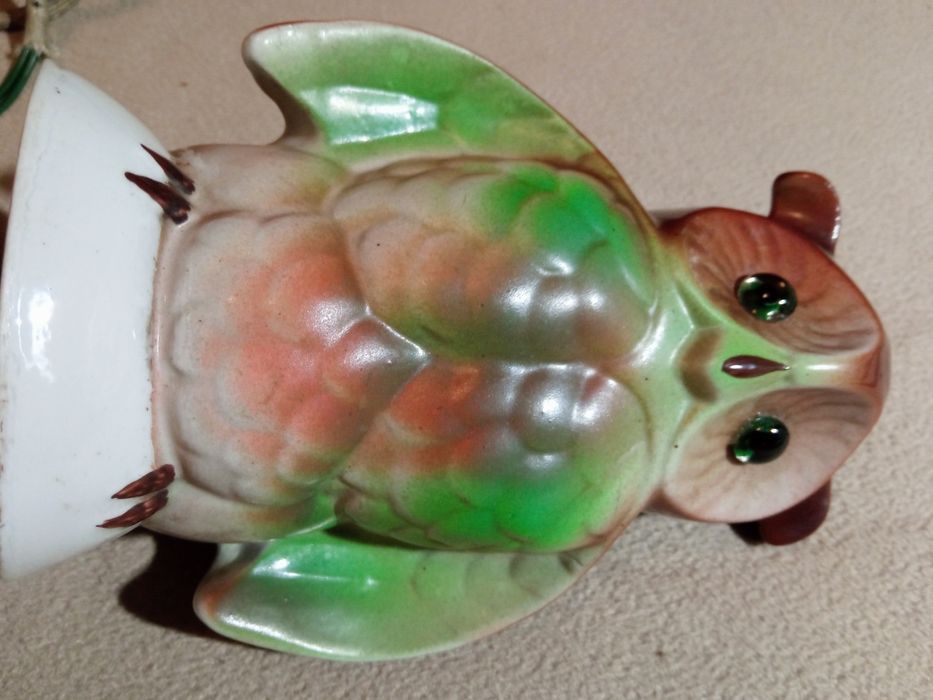 Lampka sowa  retro PRL-u lata 50.