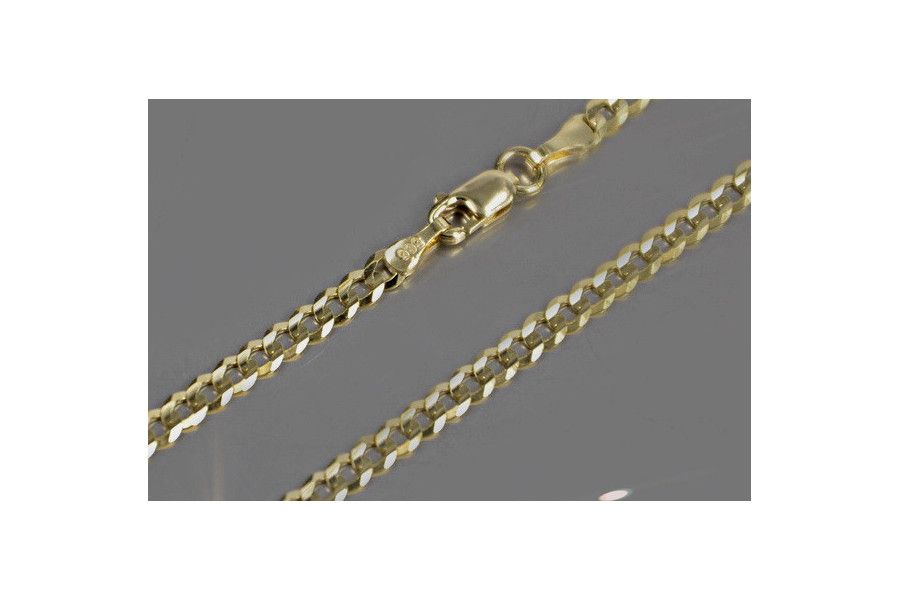 Złoty łańcuszek włoski Pancerka 5,5g diamentowana cc001y K