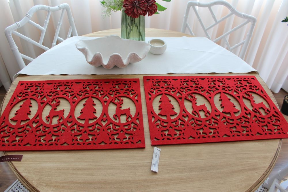 Individuais mesa de Natal, novos da Zara Home