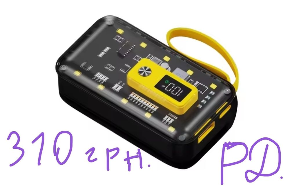 Повербанк корпус на 2,4,6 батареи 21700 PD-быстрая зарядка.