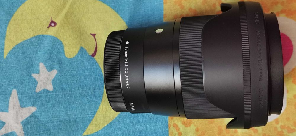 Sigma 16mm f/1.4 для Canon eos m (m50 m100 m5 ) 16mm 1,4  (24мм)