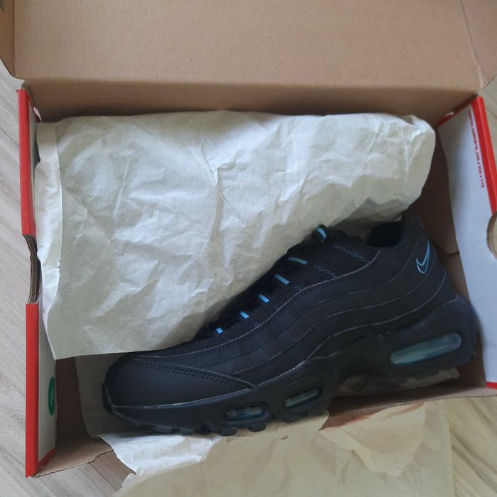 Nike air max 95 black/university blue, rozmiar 43.