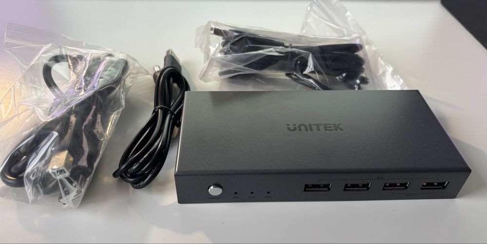 Unitek Przełącznik KVM 4K HDMI 2.0 2-in 1-out +USB